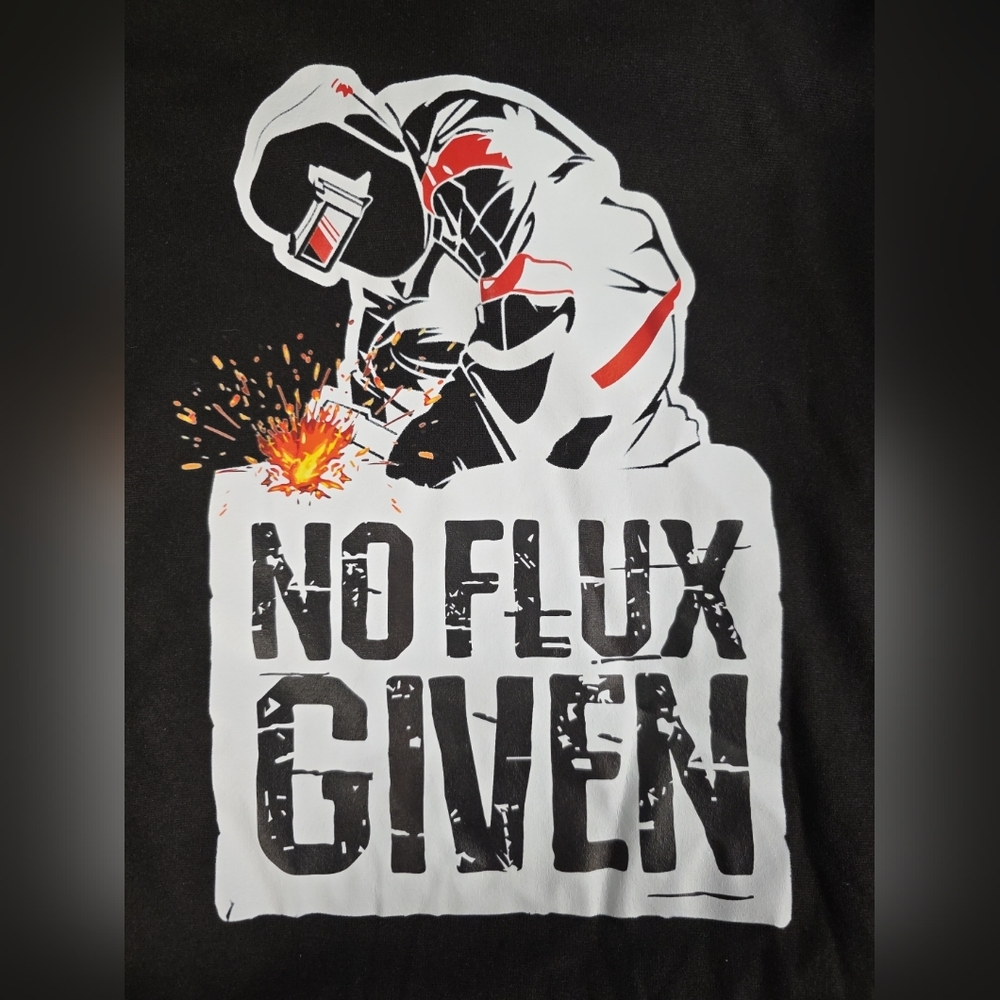Blue Collar Welding Humorous No Flux Given Hooded Sweatshirt Mens 2X